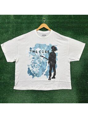 The Cure Boys Don't Cry Gothic Metal Band Oversized T-Shirt Size Large
